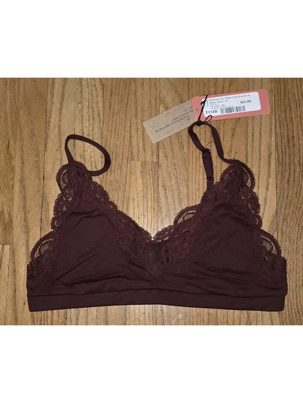 Womens Only Hearts Size M Bra - Delicious w/Lace High Point